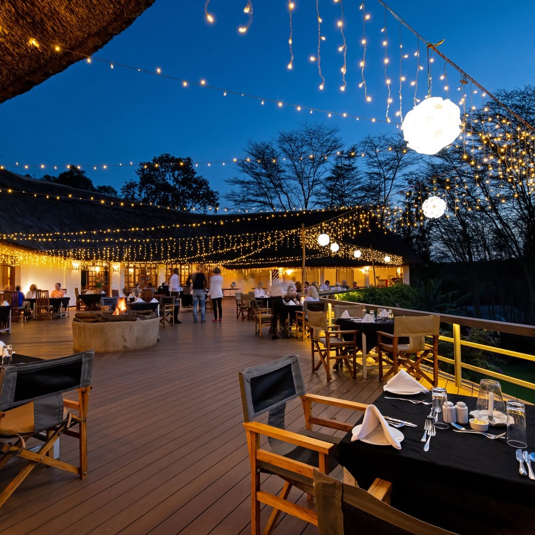 Private bush dining under the stars